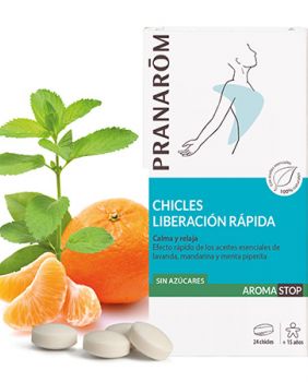 AROMASTOP CHICLE LIBERACIÓN RÁPIDA 24C - PRANAROM