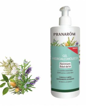 PRANAROM GEL HIDROALCOHÓLICO RAVINSARA/ÁRBOL DE TÉ 500ML